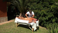 Massage outdoor in the garden