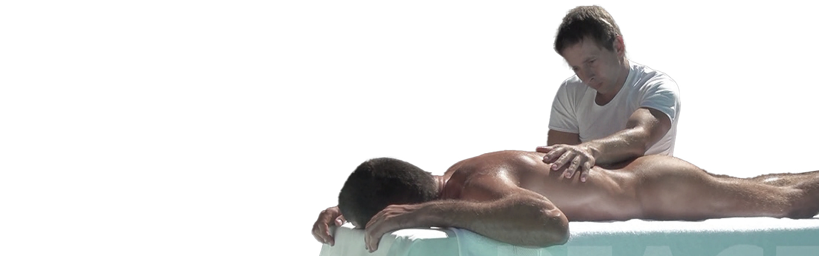 A relaxation massage on the table, Playa del Ingles